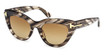 Tom Ford FT1252 coloured havana / gradient brown/55F