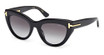 Tom Ford FT1252 shiny black / gradient smoke/01B