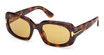 Tom Ford Eyeglasses FT1253 blonde havana / brown/53E