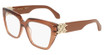 Ferragamo Eyeglasses SF3041E TRANSPARENT CARAMEL/261