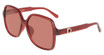 Ferragamo Eyeglasses SF2069SELB TRANSPARENT RED/616