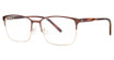 ModZ Eyeglasses Bartlett matte brown gold amber