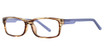 Chlogan Eyewear Eyeglasses Aura 1747 BROWN STRIPE