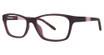 Genevieve Paris Design Eyeglasses However plum matte