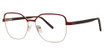 Genevieve Paris Design Eyeglasses PLATFORM matte burgundy/gold