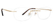 Totally Rimless Eyeglasses Infinity 03(360) Gold/GLD