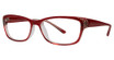 Modern Plastics I Eyeglasses Influence burgundy/crystal