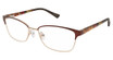 Nicole Miller Eyeglasses Evergreen Matte Brown/C02