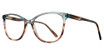 Serafina Eyewear Eyeglasses Maggie Teal
