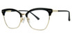 Genevieve Paris Design Eyeglasses LIFETIME Black/Gold