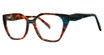 Modern Art Eyeglasses A633 Tortoise/Teal