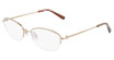 Flexon Eyeglasses FLEXON W3041 N SHINY GOLD/710