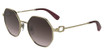 Longchamp Eyeglasses LO179S N GOLD/GRADIENT BROWN ROSE/724