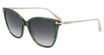 Longchamp Eyeglasses LO757S N STRIPED GREEN/308