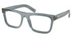 Prada Eyeglasses PR C03V TRANSPARENT OCEAN/17T1O1