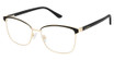 Jill Stuart Eyeglasses Jill Stuart 480 Black Glitter Gold