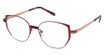 Jill Stuart Eyeglasses Jill Stuart 483 Matte Dark Burgundy