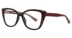 4U Eyeglasses UP 333 Black Burgundy