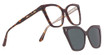 Calvin Klein Eyeglasses CK24550 CLIP N BROWN/HAVANA/206