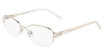Marchon NYC Eyeglasses TRES JOLIE 194 N LIGHT GOLD/712