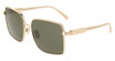 Ferragamo Eyeglasses SF330S GOLD/GREEN/752