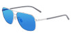 Columbia Eyeglasses C115SP N MIST TRAIL SHINY SILVER/BLUE REVO LENS/040