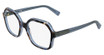 Longchamp Eyeglasses LO2796 AZURE HAVANA/TRANSPARENT AZURE/439