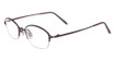 Flexon Eyeglasses FLEXON 651 N SATIN BURGUNDY/602