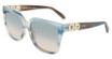 Ferragamo Eyeglasses SF2109S STRIPED SAND BLUE/314