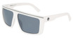 Dragon Eyeglasses DR JAX LL POLAR SHINY WHITE / LT SILVER FLASH/100