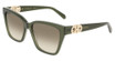 Ferragamo Eyeglasses SF2110S TRANSPARENT KHAKI/320