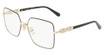 Ferragamo Eyeglasses SF2241 GOLD/BLACK/703