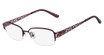 Marchon NYC Eyeglasses TRES JOLIE 160 N SHINY BORDEAUX/603