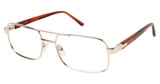 L'Amy Eyeglasses C by L'AMY 616 SHINY GOLD/C04