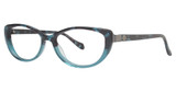 Leon Max Eyeglasses Leon Max 4010 Teal Tort Fade/165