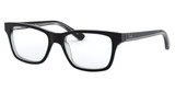 Ray-Ban Youth Eyeglasses RY1536 BLACK ON TRANSPARENT/3529