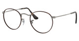 Ray-Ban Rx Eyeglasses RX3447V ROUND METAL HAVANA ON GUNMETAL/3174