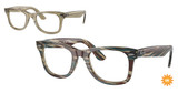 Ray-Ban Rx Eyeglasses RX5121F WAYFARER PHOTO STRIPED GREY/8381