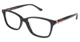 Ann Taylor Eyeglasses AT322 BLACK / RED/C01