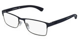 Emporio Armani Eyeglasses EA1052 RUBBER BLUE & GUNMETAL/3155