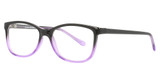 Smilen Eyewear Eyeglasses 3051 Black/Purple/BLACK/PURPLE