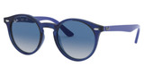 Ray-Ban Junior Eyeglasses RJ9064S TRANSPARENT BLUE/70624L
