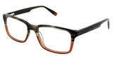 Steve Madden Eyeglasses Troopah Smoke Horn Fade