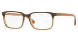 Brooks Brothers Eyeglasses BB2033 BROWN WOOD/BROWN TRANSLU/6122