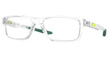 Oakley Youth Eyeglasses OY8002 CROSSLINK XS POLISHED CLEAR/800216