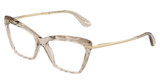 DOLCE & GABBANA Eyeglasses DG5025 TRANSPARENT CAMEL/3432
