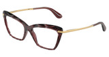 DOLCE & GABBANA Eyeglasses DG5025 TRANSPARENT BORDEAUX/3045