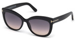 Tom Ford Eyeglasses FT0524 shiny black / gradient smoke/01B