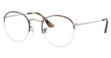 Ray-Ban Rx Eyeglasses RX3947V ROUND GAZE HAVANA ON SILVER/3178
