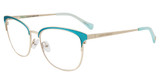 Lucky Brand Eyeglasses D115 Teal
